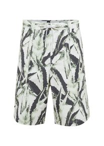 BOSS, Herren Hose 'Selian', Dunkelblau / Dunkelgr&uuml;n / Wei&szlig;