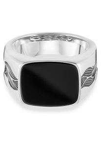 CAI Ca&iuml;, Herren Ring 'Nautic Traveller, C4267R/90/13/', Schwarz / Silber