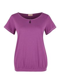 TRIANGLE, Damen T-Shirt mit Glitzer-Akzenten, Lila