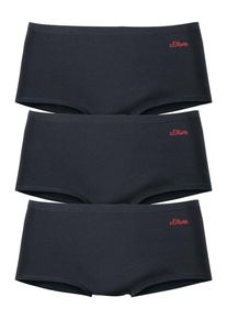 s.Oliver RED LABEL, Damen Baumwoll-Panty, Schwarz