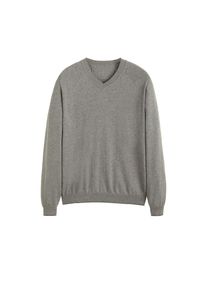 Mango Man, Herren Pullover 'Tenv', Graumeliert