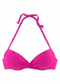 s.Oliver RED LABEL Beachwear, Damen Push-up-Top 'Spain', Pink