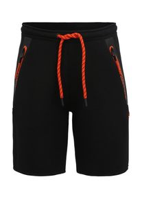 Superdry, Herren Sporthose 'GYM TECH STRETCH SHORT', Orangerot / Schwarz
