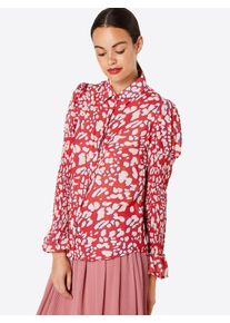 Lost Ink, Damen Bluse, Rosa / Rot