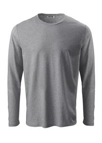 PHYNE, Herren Longsleeve, Graumeliert
