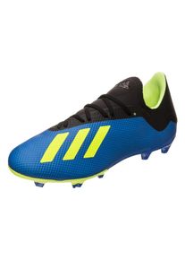 adidas Performance, Herren Fu&szlig;ballschuhe 'X 18.3 FG', Blau / Neongelb / Schwarz