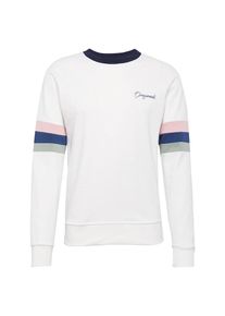 Jack & Jones JACK & JONES, Herren Sweatshirt 'JORFRED SWEAT CREW NECK', Navy / Rosa / Offwhite