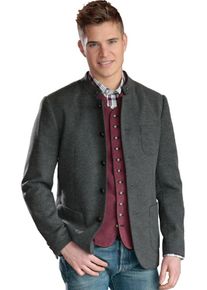 Spieth & Wensky SPIETH & WENSKY, Herren Beckert Trachtensakko mit Metallknöpfen, Anthrazit