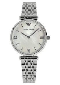 Emporio Armani, Damen Uhr 'AR1682', Silber / Perlweiß