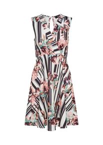 Sisters Point, Damen Sommerkleid 'ELEFFE', Rosa / Schwarz / Weiß