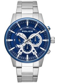 Police, Herren Uhr 'AVONDALE PL15523JSTBL.03M', Blau / Silber / Weiß