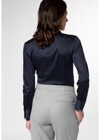 Eterna, Damen Langarm Bluse, Dunkelblau