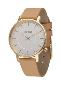 Komono, Damen Armbanduhr 'Harlow', Beige / Gold