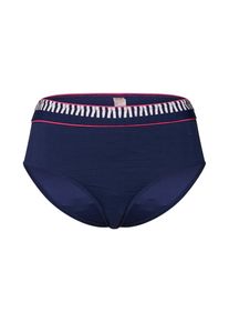 Triumph, Damen Slip 'Waves of Light Midi 02', Dunkelblau / Pink / Wei&szlig;