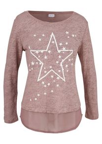Aniston, Damen 2-in-1-Pullover, Pastelllila