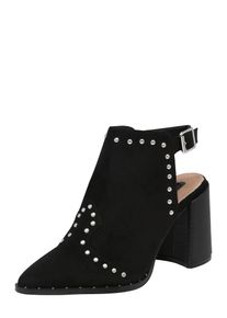 Lost Ink, Damen Ankle Boot mit offener Fersenpartie 'JASMINE', Schwarz