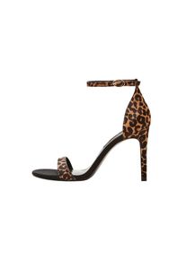 Mango, Damen Sandaletten 'Meghan', Cognac / Schwarz
