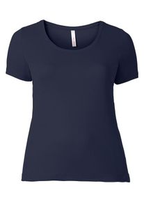 sheego Casual, Damen T-Shirt, Marine