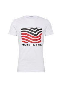 Calvin Klein Jeans, Herren Shirt, Blau / Rot / Wei&szlig;