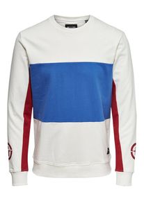 Only & Sons Only & Sons, Herren Sweatshirt, Blau / Rot / Weiß