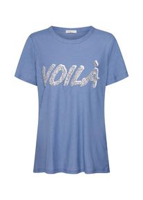 Levete Room, Damen Shirts 'LR-ALVINA 13', Blau / Silber