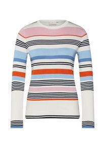 Kaffe, Damen Pullover 'thea', Hellblau / Rosa / Wei&szlig;
