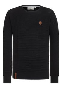 Naketano, Herren Pullover 'Zapzarap Zip Zap', Schwarz