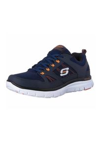 Skechers, Herren Schn&uuml;rschuhe, Marine / Orange / Wei&szlig;