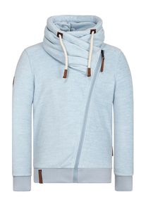 Naketano, Herren Sweatjacke 'Gnadenlos durchgerattert', Hellblau