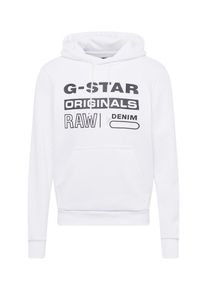 G-Star Raw, Herren Sweatshirt 'Swando-S', Schwarz / Weiß