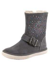Lurchi, M&auml;dchen Winterstiefel, Dunkelgrau / Pink / Wei&szlig;