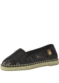 Tamaris, Damen Espadrilles 'Pailletten', Schwarz