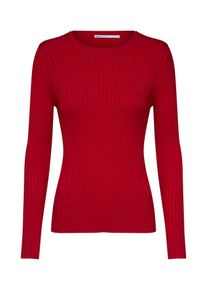 Only, Damen Pullover 'onlNATALIA L/S RIB PULLOVER EX KNT', Rot