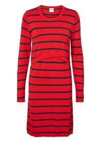 MAMALICIOUS, Damen Kleid, Hellrot / Schwarz