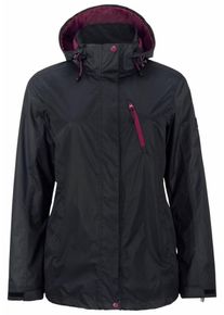 Polarino, Damen 3in1 Funktionsjacke, Schwarz