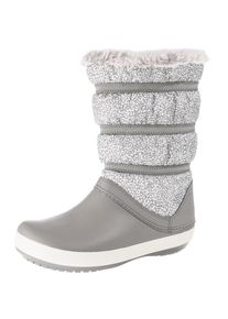 Crocs, Damen Winterstiefel 'Crocband', Beige / Grau