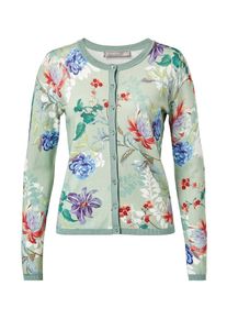 Hallhuber, Damen Cardigan, Pastellgr&uuml;n / Mischfarben