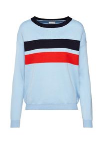 Noisy may, Damen Pullover 'NEW PALMA', Navy / Hellblau / Rot