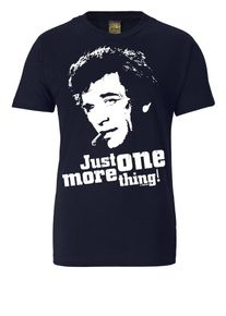 logoshirt, Herren T-Shirt 'JUST ONE MORE THING!', Ultramarinblau / Wei&szlig;