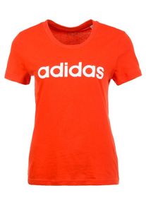 adidas Performance, Damen Essentials Lineal Slim Trainingsshirt , Rot