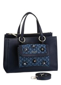 Guess, Damen HANDTASCHE 'SIENNA', Marine / Blue Denim