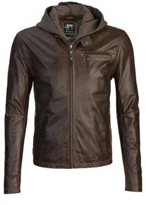 Gipsy, Herren Lederjacke SPIKE LAKRUV, Braun