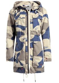 Khujo, Damen Mantel 'MEROPE', Beige / Himmelblau / Stone / Grün