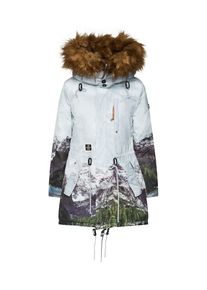 Khujo, Damen Mantel 'TIMEA2', Braun / Mint / Grasgrün / Weiß