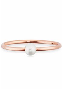 CAI Ca&iuml;, Damen Perlenring 'love, pearl twist', Rosegold