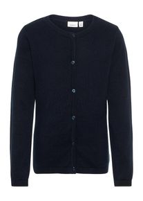name it, M&auml;dchen Strickjacke 'NITVAMINICA', Ultramarinblau