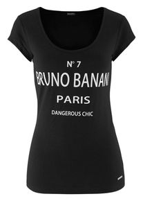 Bruno Banani, Damen T-Shirt, Schwarz / Wei&szlig;