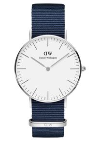 Daniel Wellington, Herren Uhr 'Classic 36 Bayswater DW00100280', Navy / Silber / Weiß