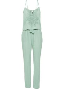 bonprix, Damen Jumpsuit mit Spitze, Mint