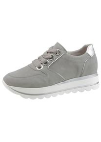 Gabor, Damen Sneaker, Hellgrau / Silber